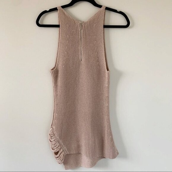 Anthropologie One Grey Day Victoria Top Sleeveless Knit Sweater Brown Latte XS - Picture 10 of 16